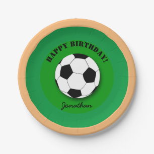Fußball-Geburtstagswünsche (Party) Pappteller