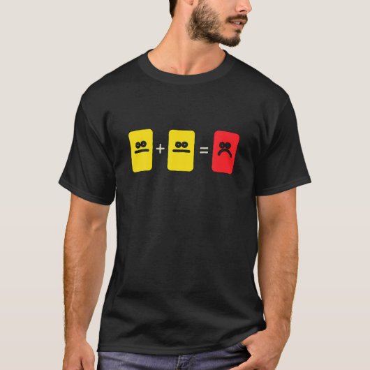 Fußball Gelbe Rote Karte Schiedsrichter Funny Spor T-Shirt (Vorderseite)