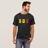 Fußball Gelbe Rote Karte Schiedsrichter Funny Spor T-Shirt (Vorne ganz)