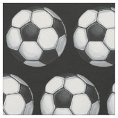 Fußball gemaltes Pattrern Stoff (Nahaufnahme)