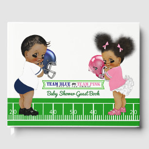 Fußball Gender Reveal Baby Shower Gästebuch