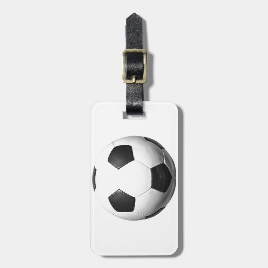 Fußball Gepäckanhänger (Vorderseite vertikal)