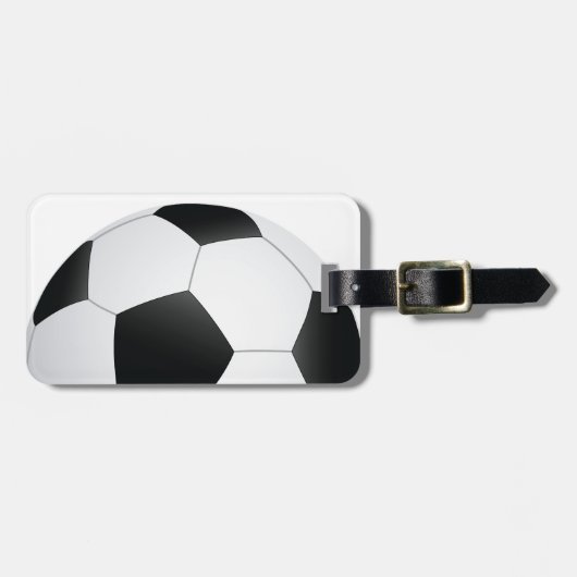 Fußball Gepäckanhänger (Vorderseite horizontal)