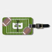 Fußball Gepäckanhänger (Vorderseite horizontal)