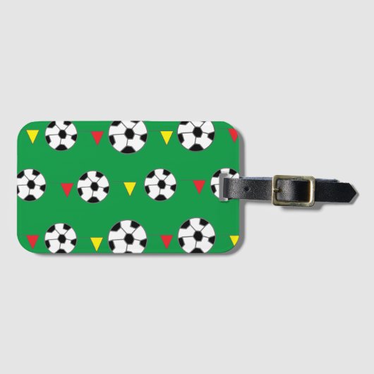 Fußball Gepäckanhänger (Vorderseite (Horizontal))