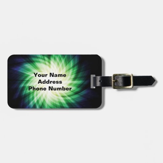 Fußball Gepäckanhänger (Vorderseite horizontal)