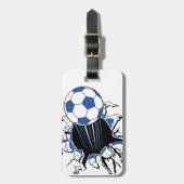 Fußball Gepäckanhänger (Vorderseite vertikal)