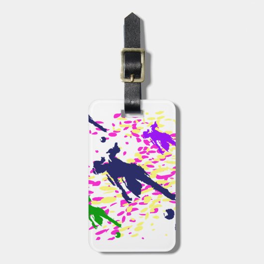 FUSSBALL GEPÄCKANHÄNGER (Vorderseite vertikal)