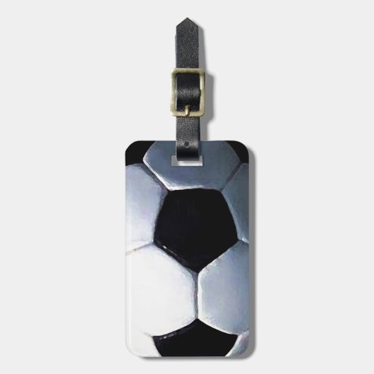 Fußball Gepäckanhänger (Vorderseite vertikal)
