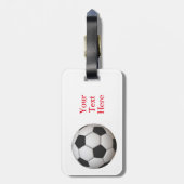 Fußball-Gepäckanhänger Gepäckanhänger (Rückseite vertikal)
