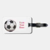 Fußball-Gepäckanhänger Gepäckanhänger (Rückseite horizontal)