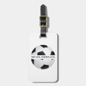 Fußball-Gepäckanhänger Gepäckanhänger (Vorderseite vertikal)
