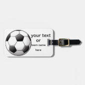 Fußball-Gepäckanhänger Gepäckanhänger (Vorderseite horizontal)