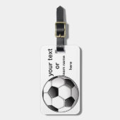 Fußball-Gepäckanhänger Gepäckanhänger (Vorderseite vertikal)