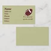 Fußball-Geschäfts-Karte Visitenkarte (Vorne/Hinten)