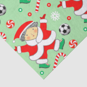 Fußball-Geschenk für die Feiertage Seidenpapier