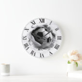 FUSSBALL-GESCHENK-IDEEN GROßE WANDUHR (Zuhause)