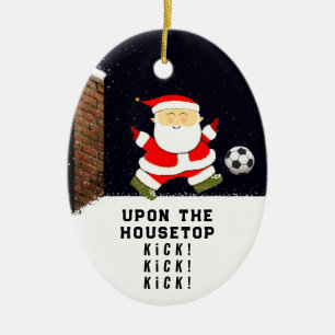 Fußball-Geschenk zum Urlaub Keramik Ornament
