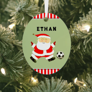 Fußball-Geschenk zum Urlaub Ornament Aus Metall