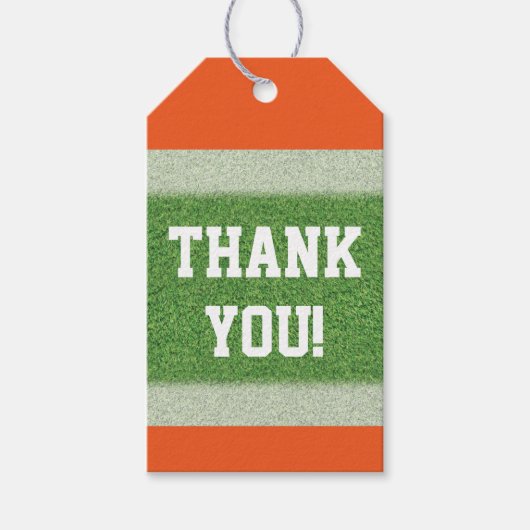 Fußball Geschenkanhänger (Vorderseite)