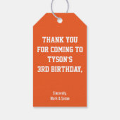 Fußball Geschenkanhänger (Rückseite)