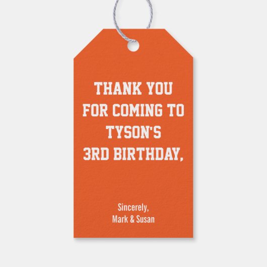 Fußball Geschenkanhänger (Rückseite)