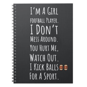 Fußball Geschenke für Teen Girls Spieler Tochter K Notizblock