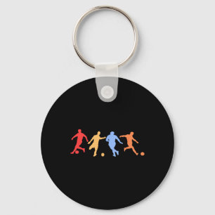 Fußball Geschenke - Retro Vintage Farben Fußball P Schlüsselanhänger