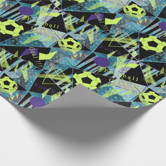 Fußball Geschenkpapier (Ecke)