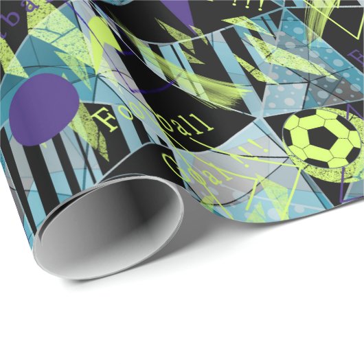 Fußball Geschenkpapier (Rolleneckpunkt)