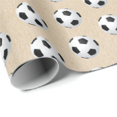 Fußball Geschenkpapier (Rolleneckpunkt)