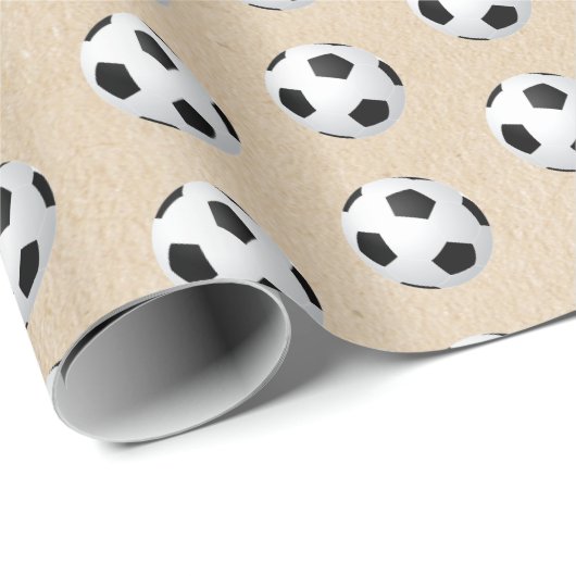 Fußball Geschenkpapier (Rolleneckpunkt)
