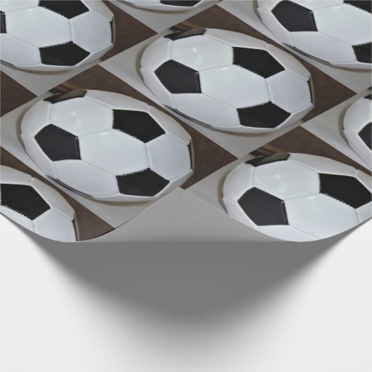 Fußball Geschenkpapier (Ecke)