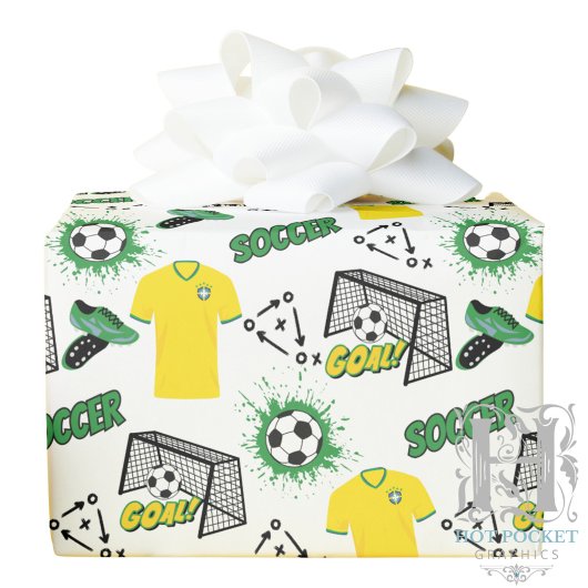 Fußball Geschenkpapier
