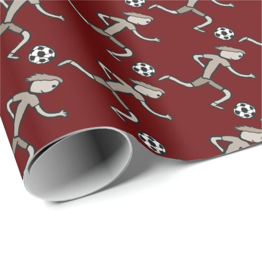 Fußball Geschenkpapier (Rolleneckpunkt)