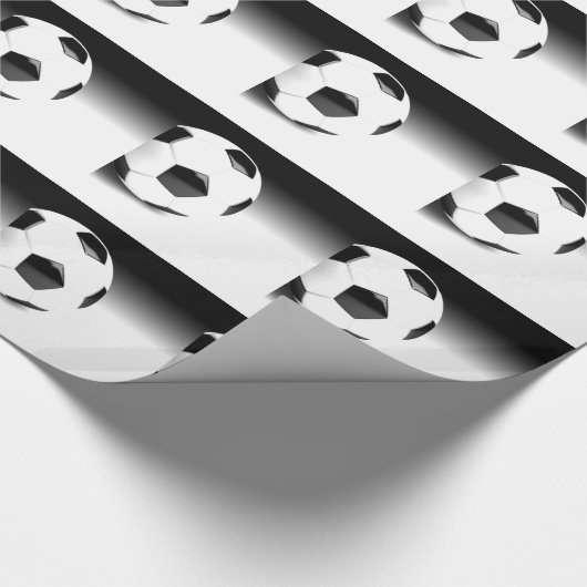Fußball Geschenkpapier (Ecke)