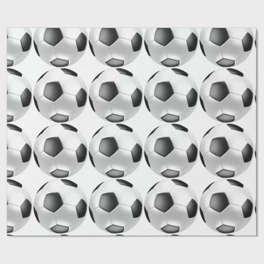 Fußball Geschenkpapier (Flach)
