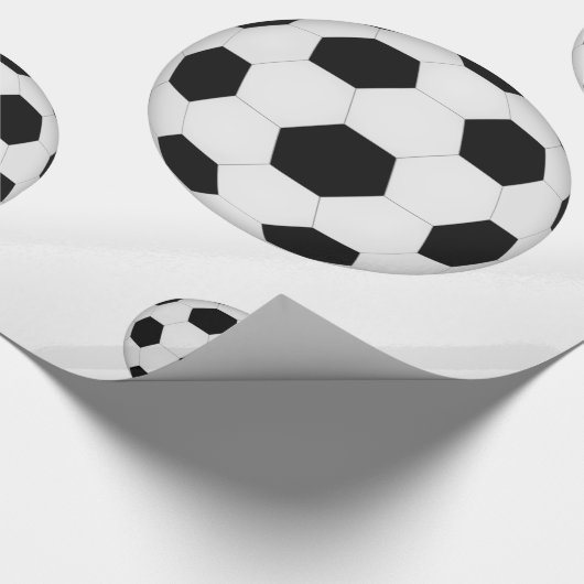Fußball Geschenkpapier (Ecke)