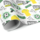 Fußball-Geschenkpapier Geschenkpapier (Rolleneckpunkt)