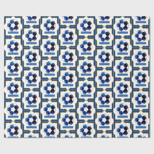 Fußball-Geschenkpapier Geschenkpapier (Flach)
