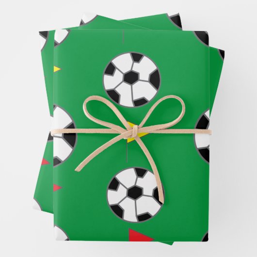 Fußball Geschenkpapier Set (Beispiel)
