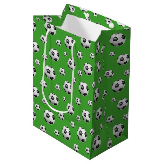 Fußball-Geschenktasche Mittlere Geschenktüte (Vorderseite Schrägansicht)