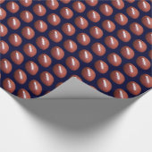 Fußball-Geschenkwrap, dunkelblauer Hintergrund Geschenkpapier (Ecke)