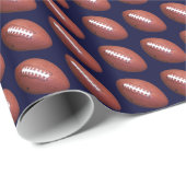Fußball-Geschenkwrap, dunkelblauer Hintergrund Geschenkpapier (Rolleneckpunkt)