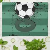 Fußball Geschirrtuch (Gefaltet)