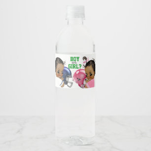 Fußball-Geschlecht-Reveal-Baby-Wasserflaschen-Etik Wasserflaschenetikett