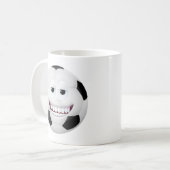 Fußball-Gesicht 2 Kaffeetasse (Vorderseite Links)