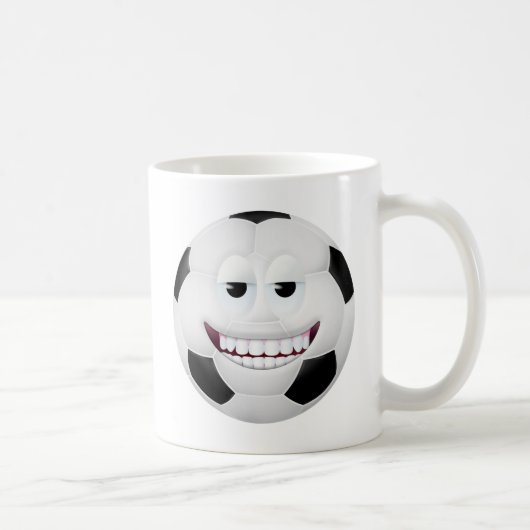 Fußball-Gesicht 2 Kaffeetasse (Rechts)