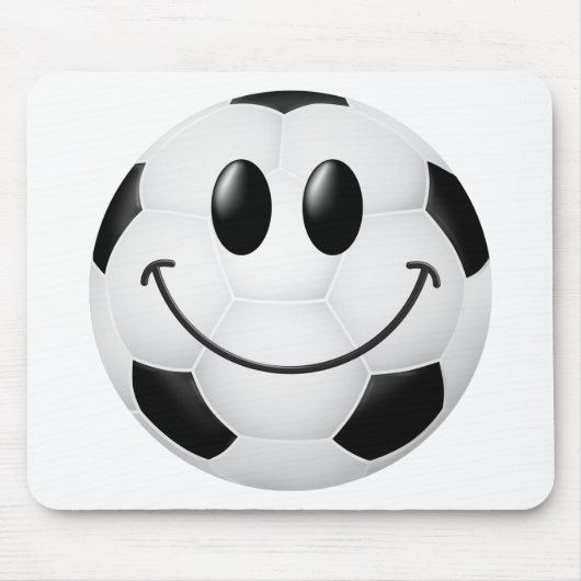 Fußball-Gesicht Mousepad (Vorne)