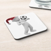 Fußball Getränkeuntersetzer (Linke Seite)